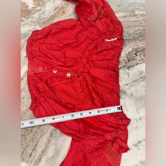 Free People Linen blend Crop Top & Pants Set small - Picture 5 of 16